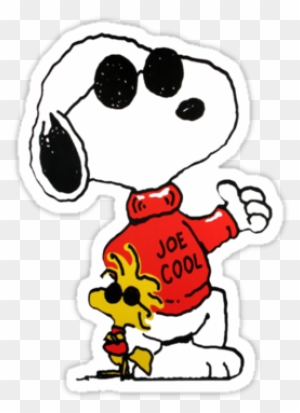 Joe Cool" Stickers By Lanfan - Snoopy Joe Cool Shirt