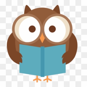 Reading Owl Svg Scrapbook Title School Svg Cut Files - Clip Art Owl Reading