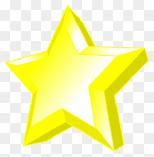 3d Star Clip Art At Clker - Clip Art 3d Star