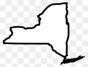 New York State Clipart - Outline Of New York State