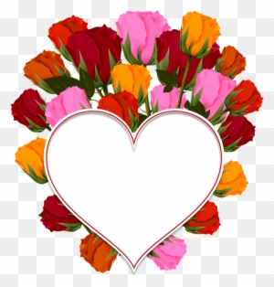 Rose Heart Bouquet Flowers Postcard Congratulation - Valentines Canvas Lunch Tote