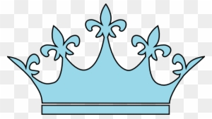 Crown Clipart Baby Blue - Light Blue Crown Clipart