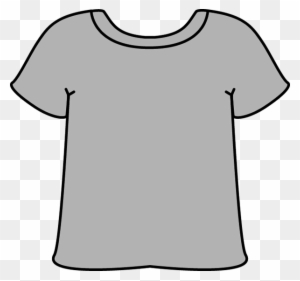 Gray Tshirt Clip Art - Grey T Shirt White Collar
