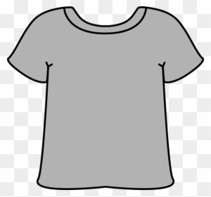 Gray Tshirt Clip Art - Grey T Shirt White Collar