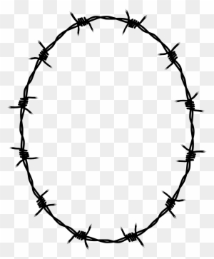 Barbed Wire Frame - Barbed Wire Circle Vector - Free Transparent PNG