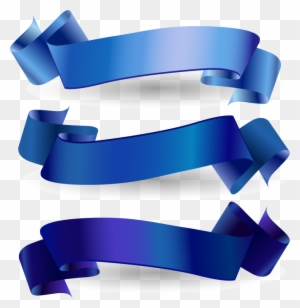 Blue Ribbon Euclidean Vector - Blue Ribbon Vector Png