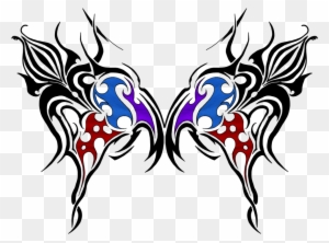 Free Tribal Butterfly Tattoos Designs And Ideas Clip - Tribal Butterfly Ideas