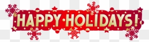 Happy Holidays Clip Art Banner - American Heart Association Christmas Health Statistics