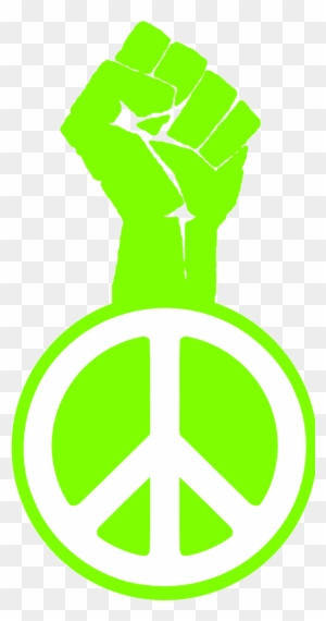 Clip Art Occupy Wall Street Fight Power Peace - Fight The Power Symbol