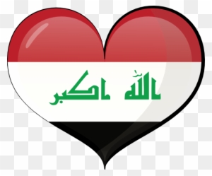 Iraq Heart Flag Clipart - Iraq Flag