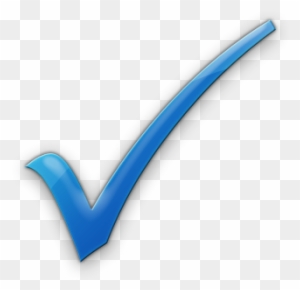 Orange Check Mark Transparent Background Blue Checkmark - Check Mark Icon Blue