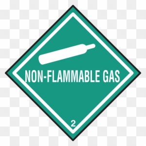 Sign, Symbol, Non, Gas, Warning, Flammable, Packaging - Non Flammable Gas Symbol