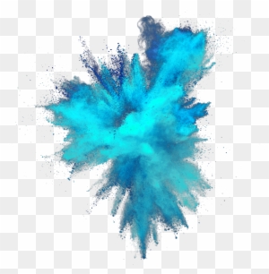 Blue Color Powder Explosion Png - Blue Smoke Png Transparent