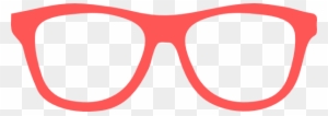 Sunglasses Clipart Template - Red Nerd Glasses Clipart