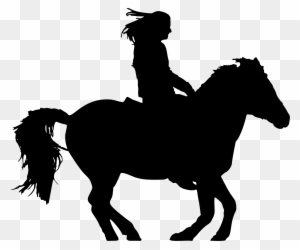 Riding Horse Silhouette - Cowboy On Horse Silhouette