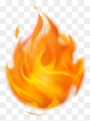 Flame Clipart Transparent Background - Fire .png