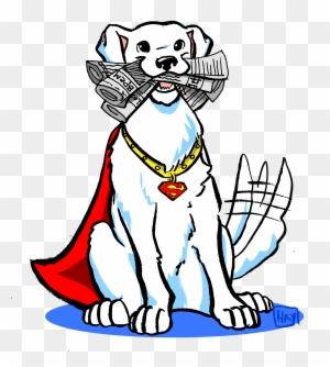 Superman Dog Drawing Krypto Free Transparent PNG Clipart Images Superman dog drawing krypto free transparent png clipart images