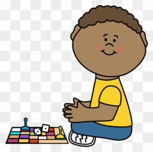 Kid With Board Game Clip Art - Pbs Kids