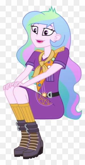 Camp Everfree Celestia By Sketchmcreations - Principal Celestia Camp Everfree