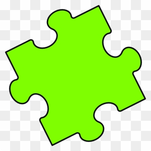 Green Puzzle Piece Clipart - Green Puzzle Piece Clipart