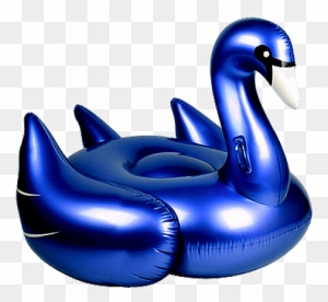 gold inflatable swan
