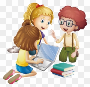 Student Cartoon Learning Education - Animated Group Of Students