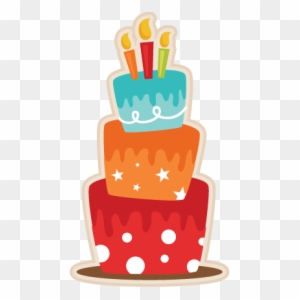 Birthday Cake Svg Scrapbook Cut File Cute Clipart Files - Orange Birthday Cake Clip Art