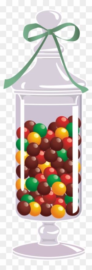 skittles sweet jar clipart