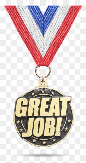 Gold Medal ''great Job'' Isolated - Medal Great Job Png