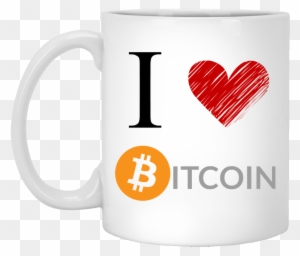 I Love Bitcoin White Coffee Mug-11 Oz - Love You This Much Thats Not Very Much
