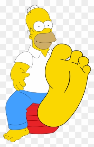 Homer Simpson Shows His Foot By Skippy1989 - Simpsons Feet