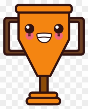Cup Trophy Symbol Kawaii Cute Cartoon - Cute Cup Cute Cartoon Trophy