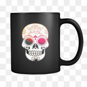 Sugar Skull Black Coffee Mug - Zazzle Zuckerschädel Iphone 5 Etuis