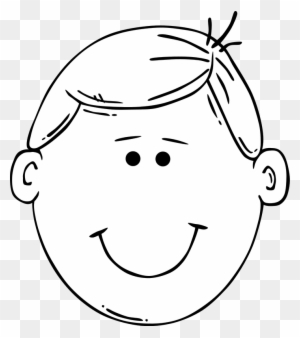 Man Face Cartoon Free Vector - Drawing Of A Boys Head