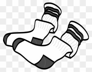 Socks Clip Art Black And White, Transparent PNG Clipart Images Free