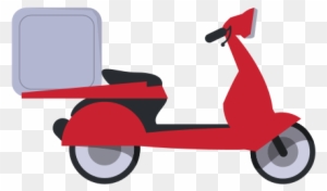 Motorcycle Box Transportation Delivery Design - Delivery Smartphne