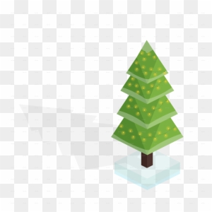 Isometric Christmas Tree Vector - Christmas Tree