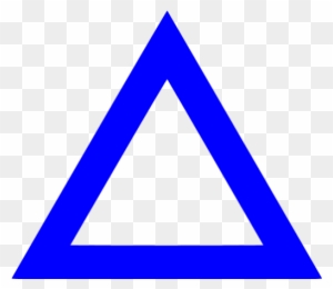 Triangle Clipart Blue - Dark Blue Triangle Shape