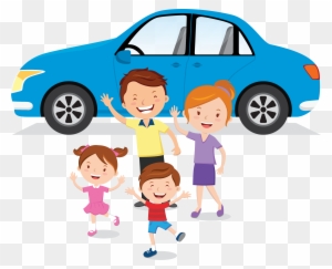 Family Car Clipart Png - Family In A Car Clipart Png