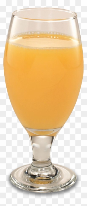 Transparent Glass Of Orange Juice