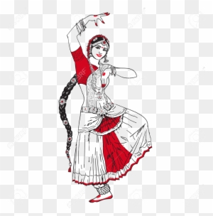 Learn About How To Dance Odissi Style Indian Classical - Indian Dancing Girl Sketch