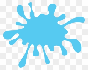 Splat Clip Art Blue Splat High Res Clip Art At Clker - Water Splash Png Clipart