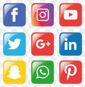 Social Media Icons Setfacebook, Instagram, Whatsapp, - Social Media Icons Png