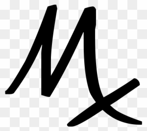 Mx, A Symbol For Minim In The Apothecaries' System - M Symbol In Math