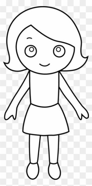 a little girl coloring pages