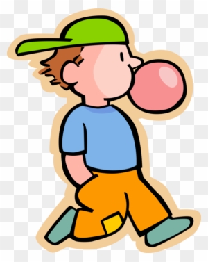 Chewing Gum Clipart Boy - Chewing Gum Clipart