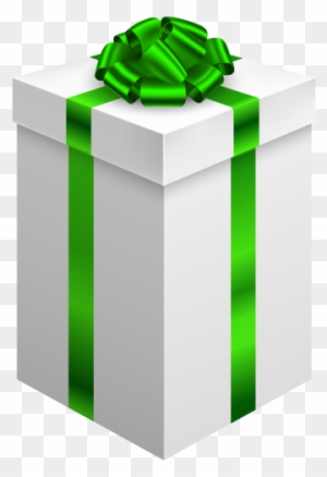 Gift Box With Green Bow Png Clipart In Category Gifts - Gift Box With Green Bow Png Clipart In Category Gifts