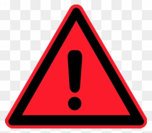 Warning Sign Exclamation Mark Triangle Vector Clip - Red Triangle With Exclamation Point