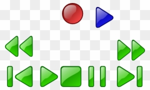 Vcr Dvd Player Buttons Clip Art - Media Player Buttons