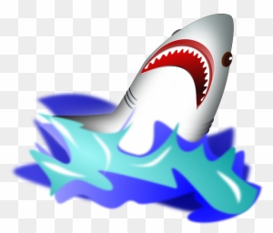 Wednesday, July 15, - Shark Jumping Out Of Water Clipart